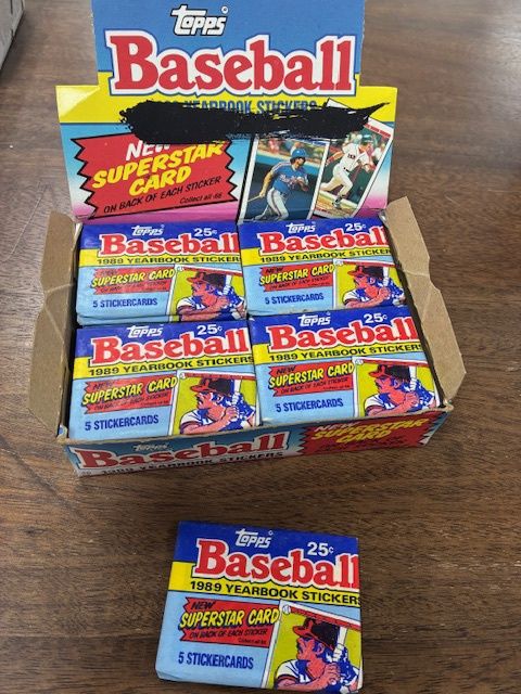1989 Topps Baseball Yearbook Sticker Pack