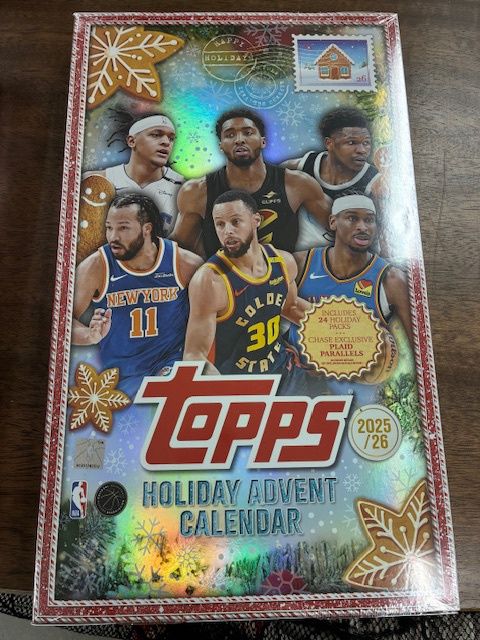 2025 / 26 Topps Holiday Advent Basketball Countdown Calendar
