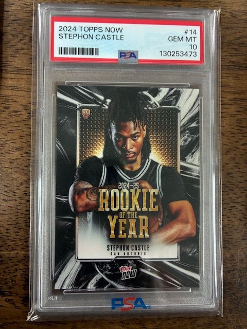 2024 Topps Now Stephon Castle PSA Gem MT 10