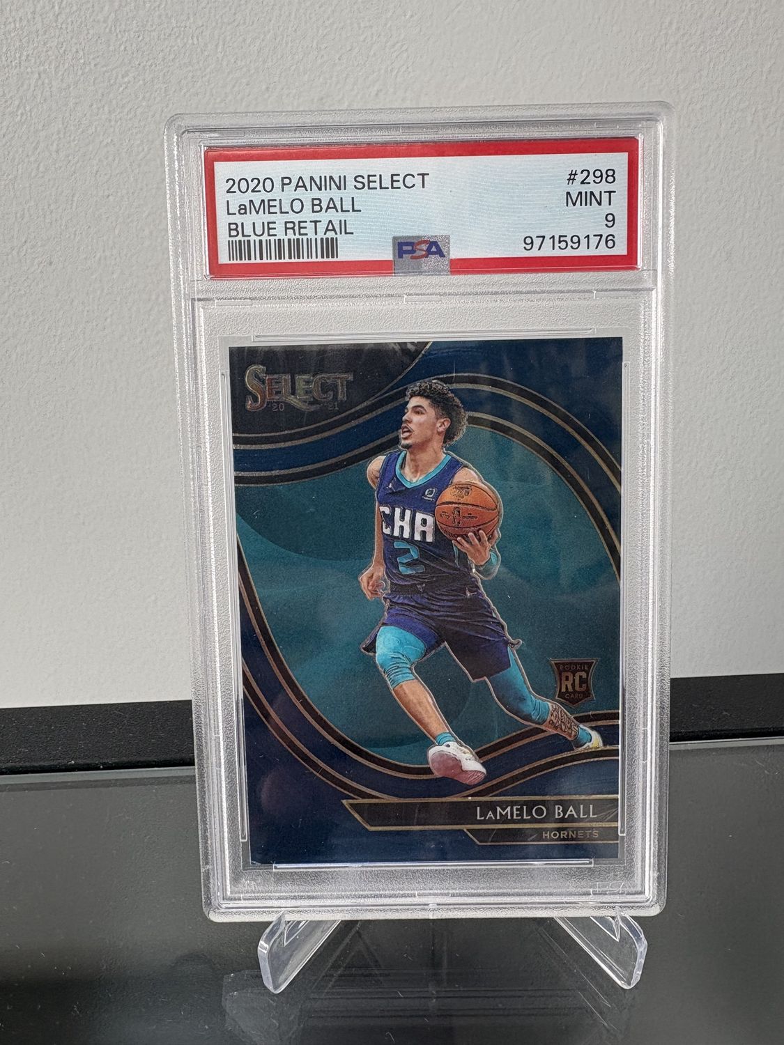 2020 Select LaMelo Ball Blue Retail RC PSA 9