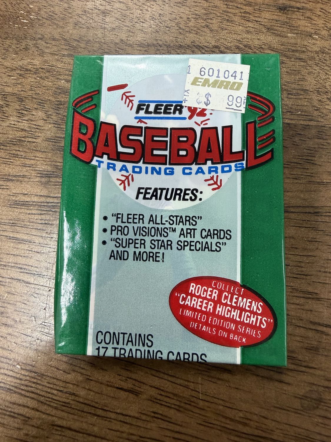 1992 Fleer Baseball Pack sealed