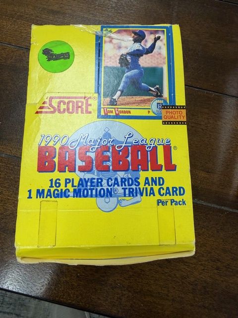 1990 Major League Baseball Score BOX