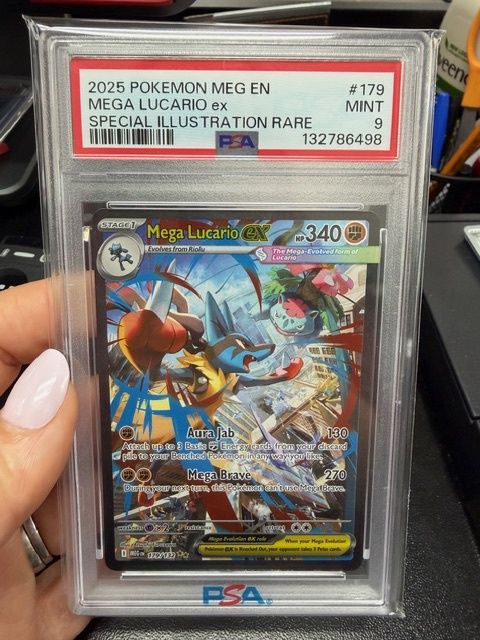 2025 Pokemon MEG EN Mega Lucario ex SIR PSA 9