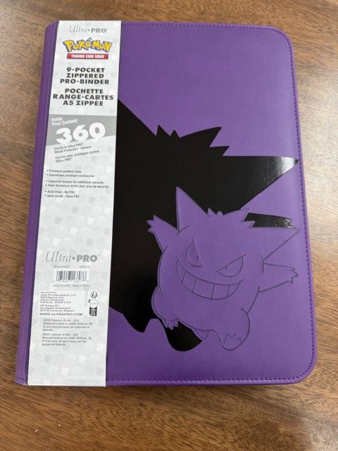 Ultra Pro 9 pocket Zippered Pro Binder Pokemon Gengar