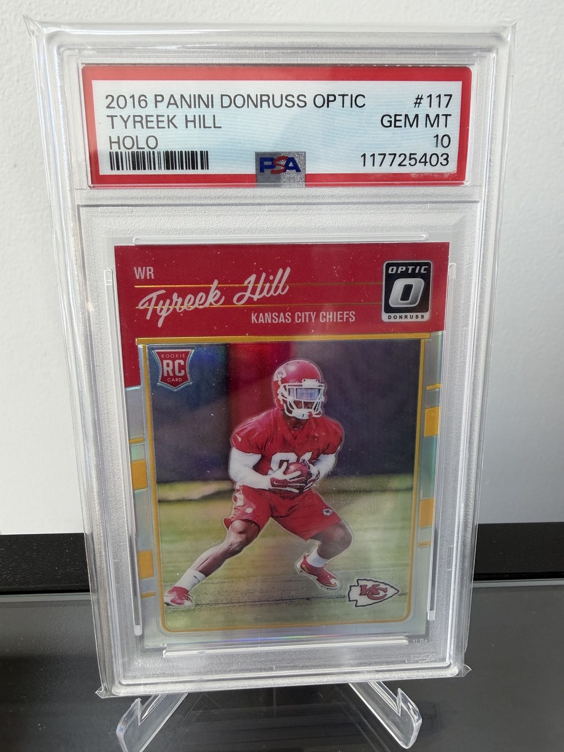 2016 Optic Tyreek Hill Holo PSA 10 Rated Rookie