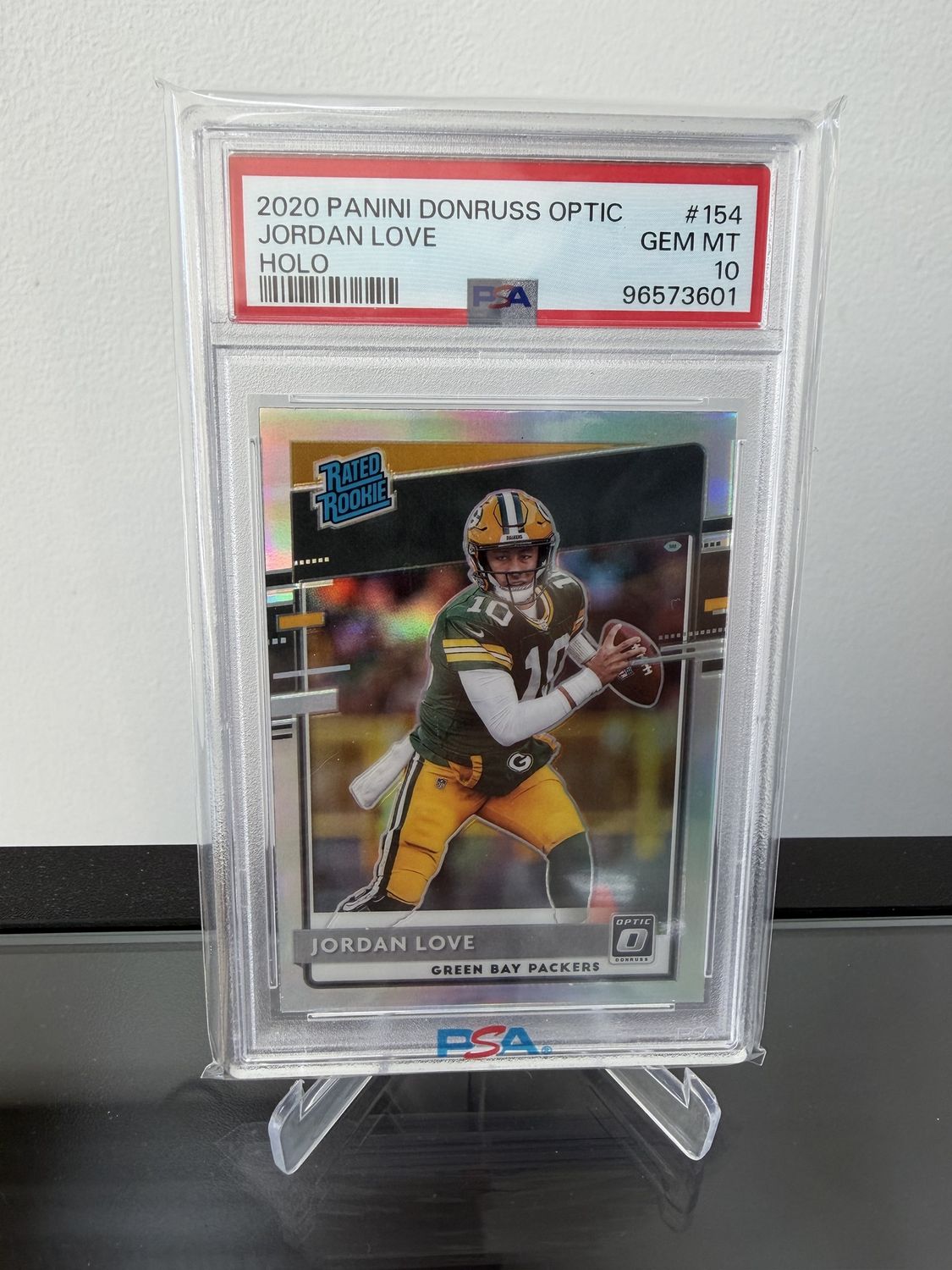2020 Optic Jordan Love Holo Rated Rookie PSA 10