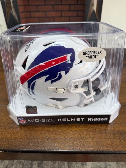 Keon Coleman Signed Autographed Buffalo Bills Speed MIDI Helmet w/ Beckett
