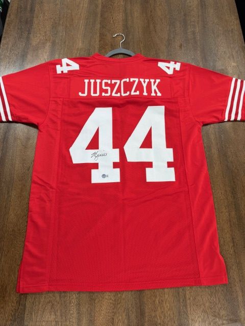 Kyle Juszczyk Autographed Custom San Francisco 49ers Red Football Jersey Beckett COA