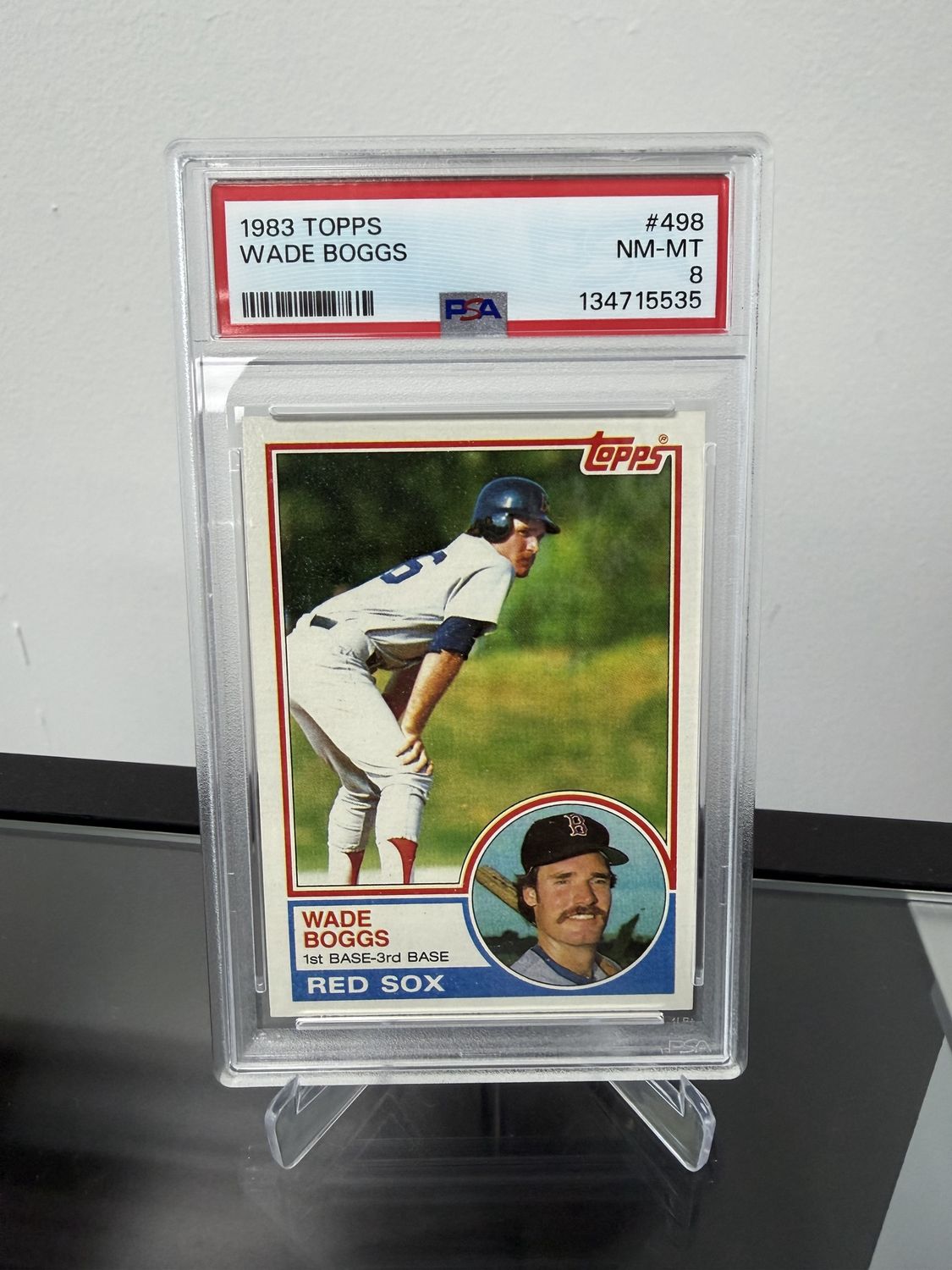 1983 Topps Wade Boggs RC PSA 8