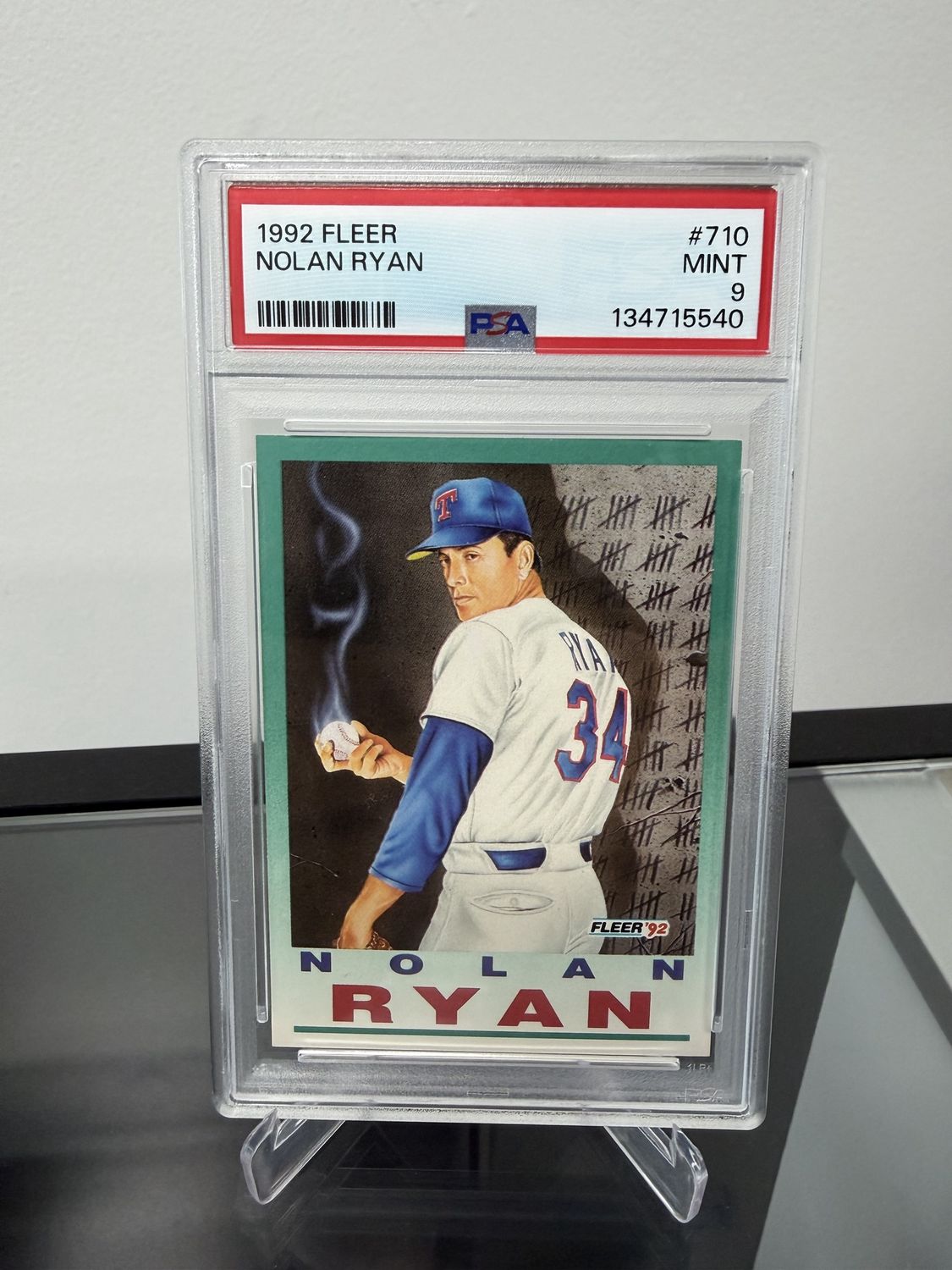 1992 Fleer Nolan Ryan #710 PSA 9