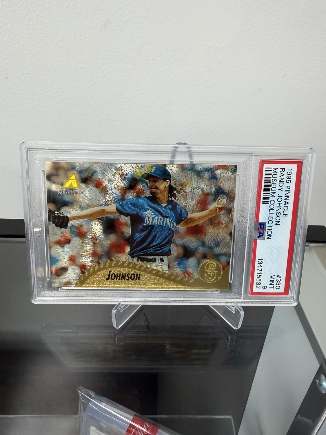1995 Pinnacle Randy Johnson Museum Collection #330 PSA 9