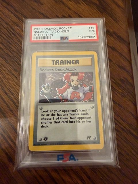 2000 Pokemon Rocket Sneak Attack Holo 1st edition