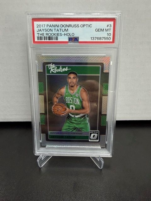 2017 Panini Donruss Optic Jayson Tatum The Rookies Holo PSA 10