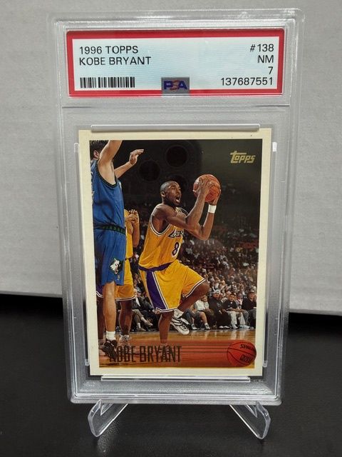 1996 Topps Kobe Bryant PSA 7