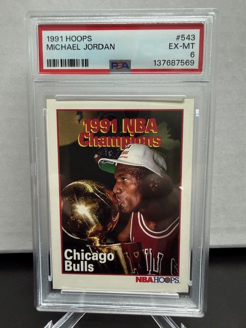 1991 Hoops Michael Jordan PSA 6