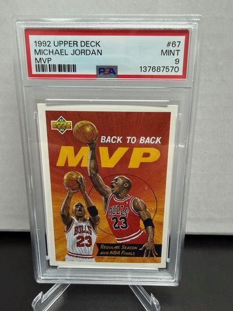 1992 Upper Deck Michael Jordan MVP PSA 9
