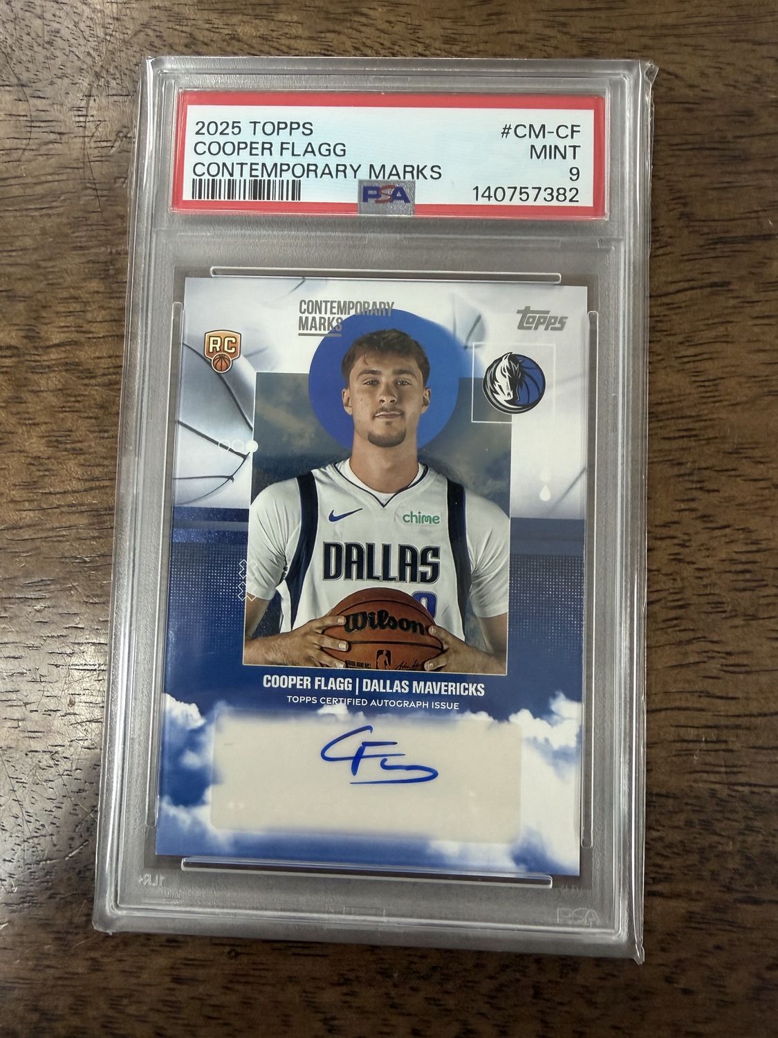 2025 Topps Cooper Flagg Contemporary Marks PSA 9