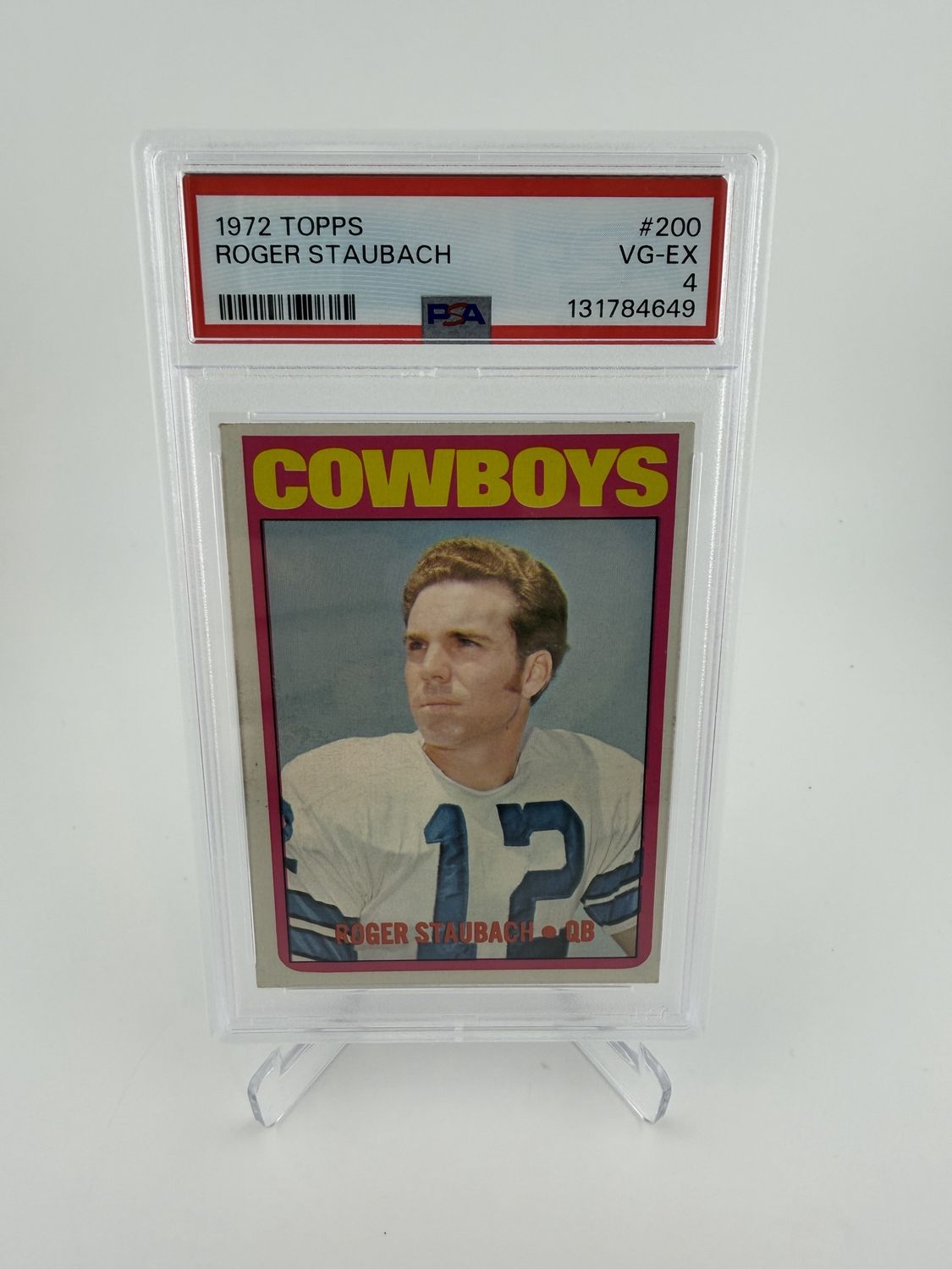 1972 Topps Roger Staubach #200 PSA 4