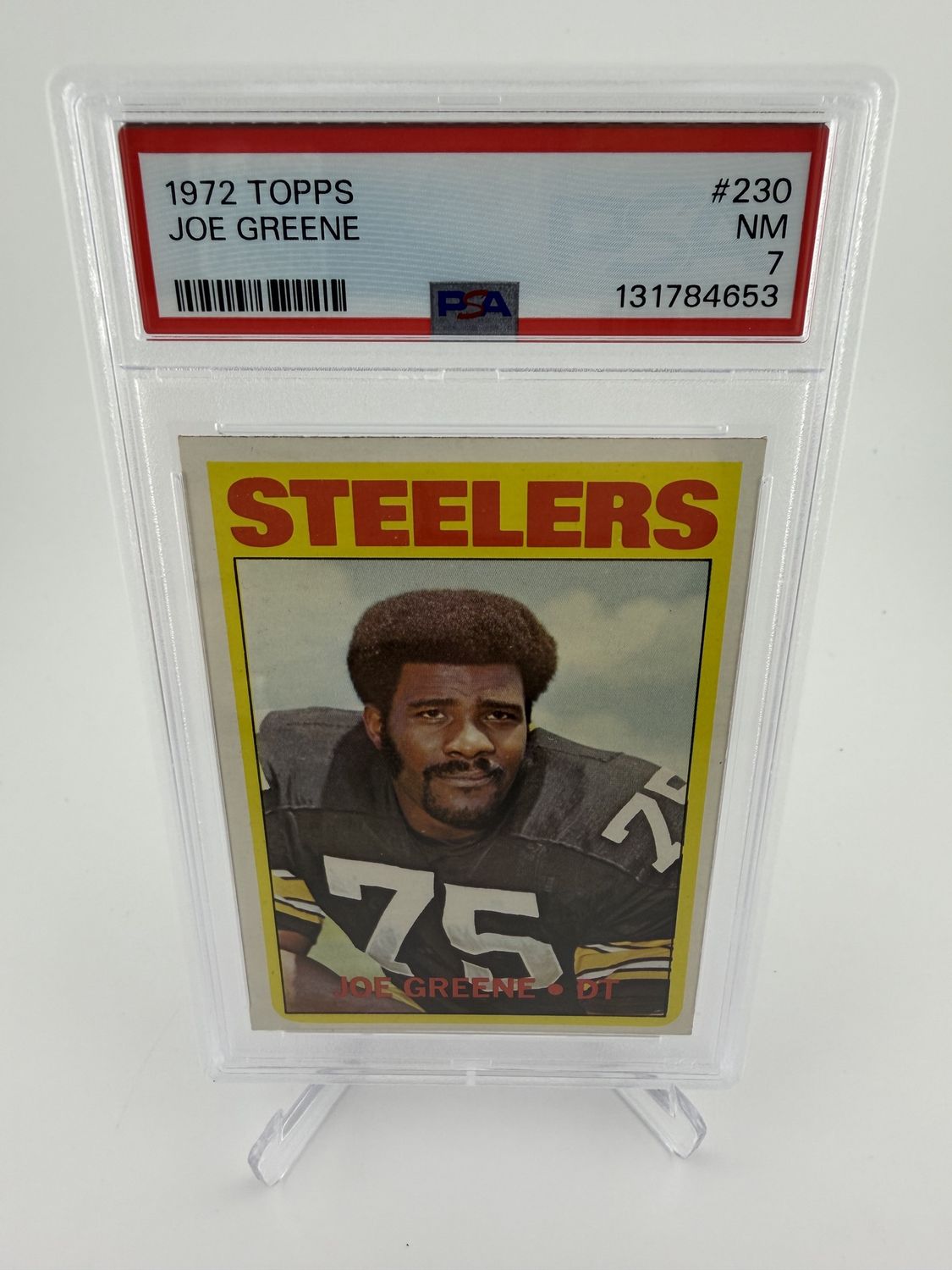 1972 Topps Joe Greene Steelers #230 PSA 7
