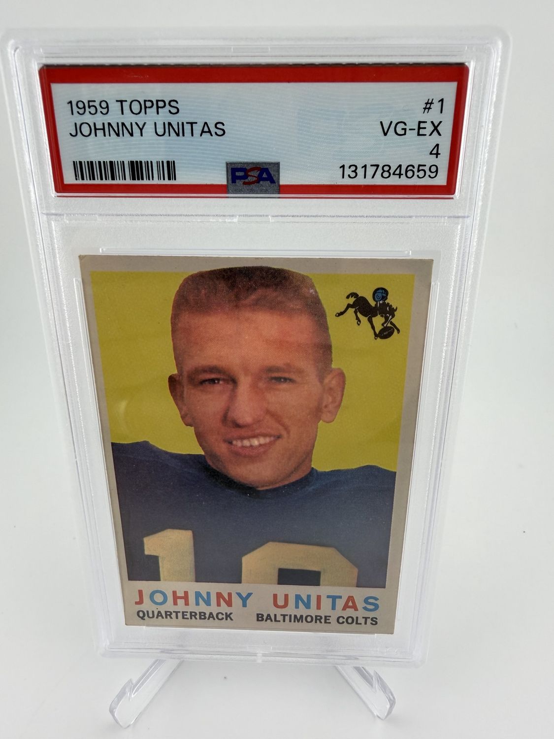 1959 Topps Johnny Unitas #1 PSA 4