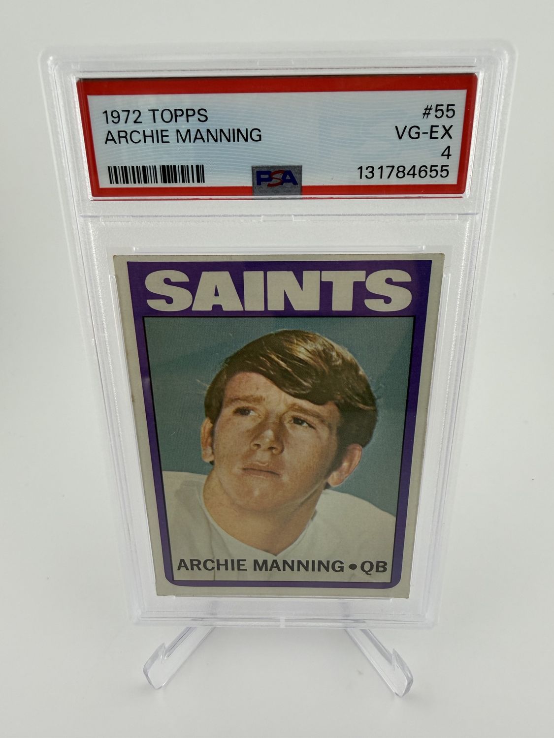1972 Topps Archie Manning RC #55 PSA 4