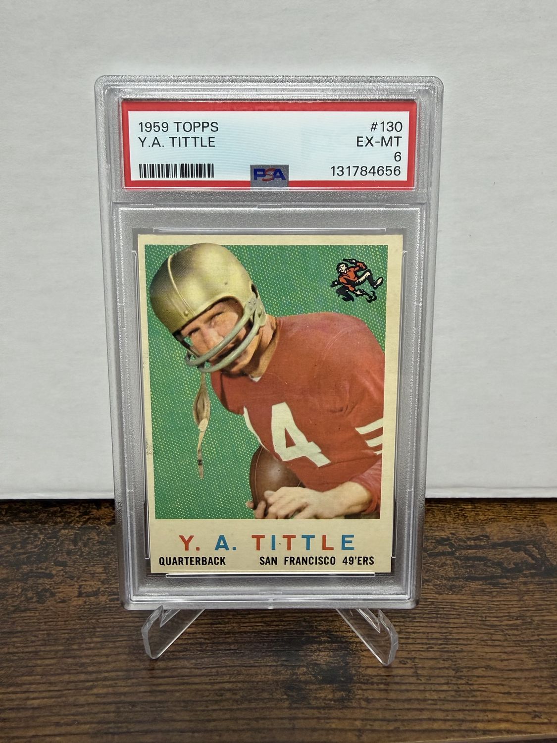 1959 Topps Y.A.Tittle #130 PSA 6