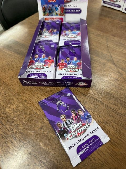 2026 Topps Chrome Premiere League Soccer Hobby PACK