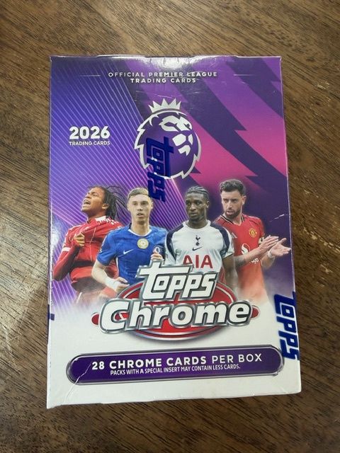 2026 Topps Chrome Premiere League Soccer Value Blaster Box
