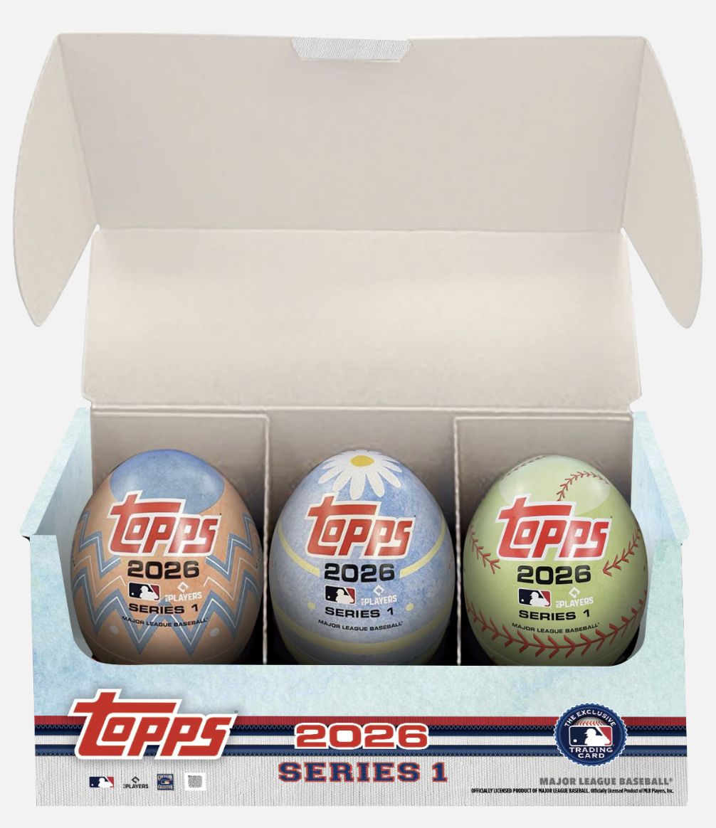 2026 Topps Series 1 Baseball Easter Egg Tin 3-pack