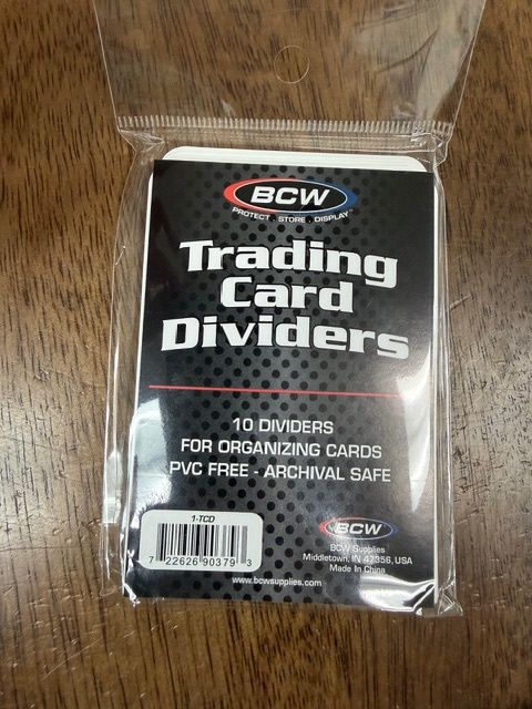 Trading Card Dividers - 10 count