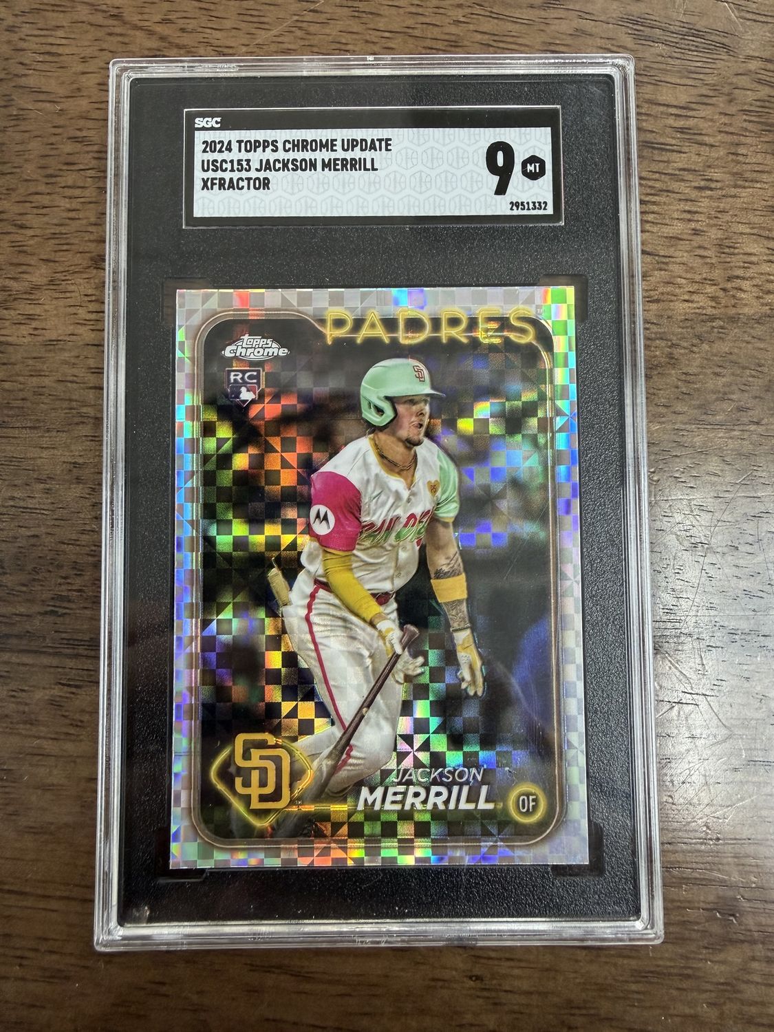 2024 Topps Chrome Update Jackson Merrill SGC 9