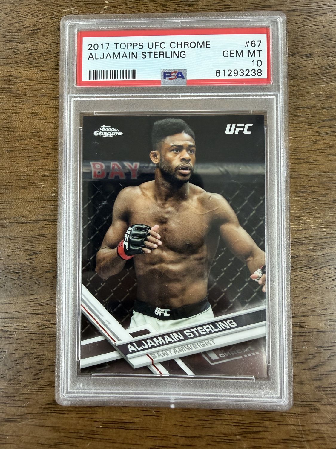 2017 Topps UFC Chrome Aljamain Sterling PSA 10