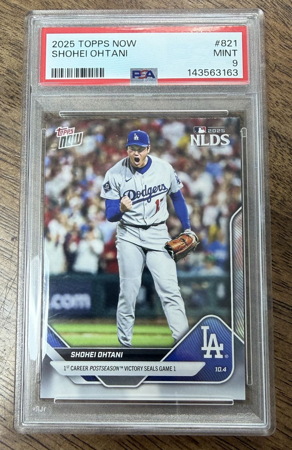 2025 Topps NOW Shohei Ohtani #821 PSA 9
