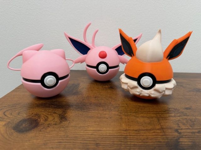 Pokeball - Various 3D printed