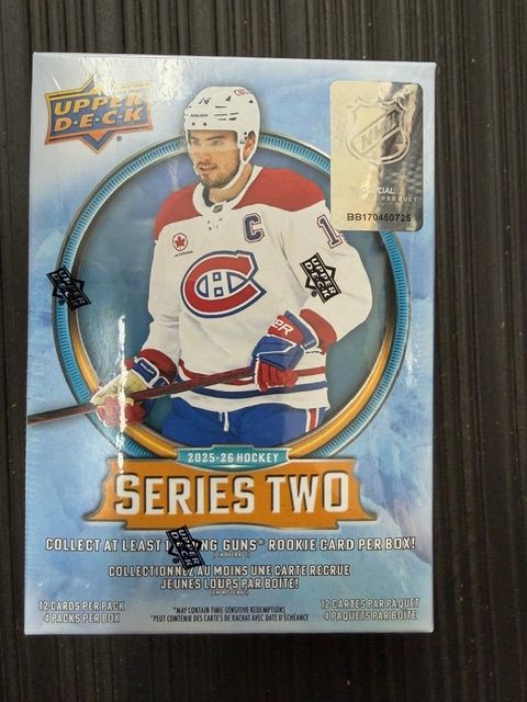 2025-26 Upper Deck Series 2 Hockey Blaster Box