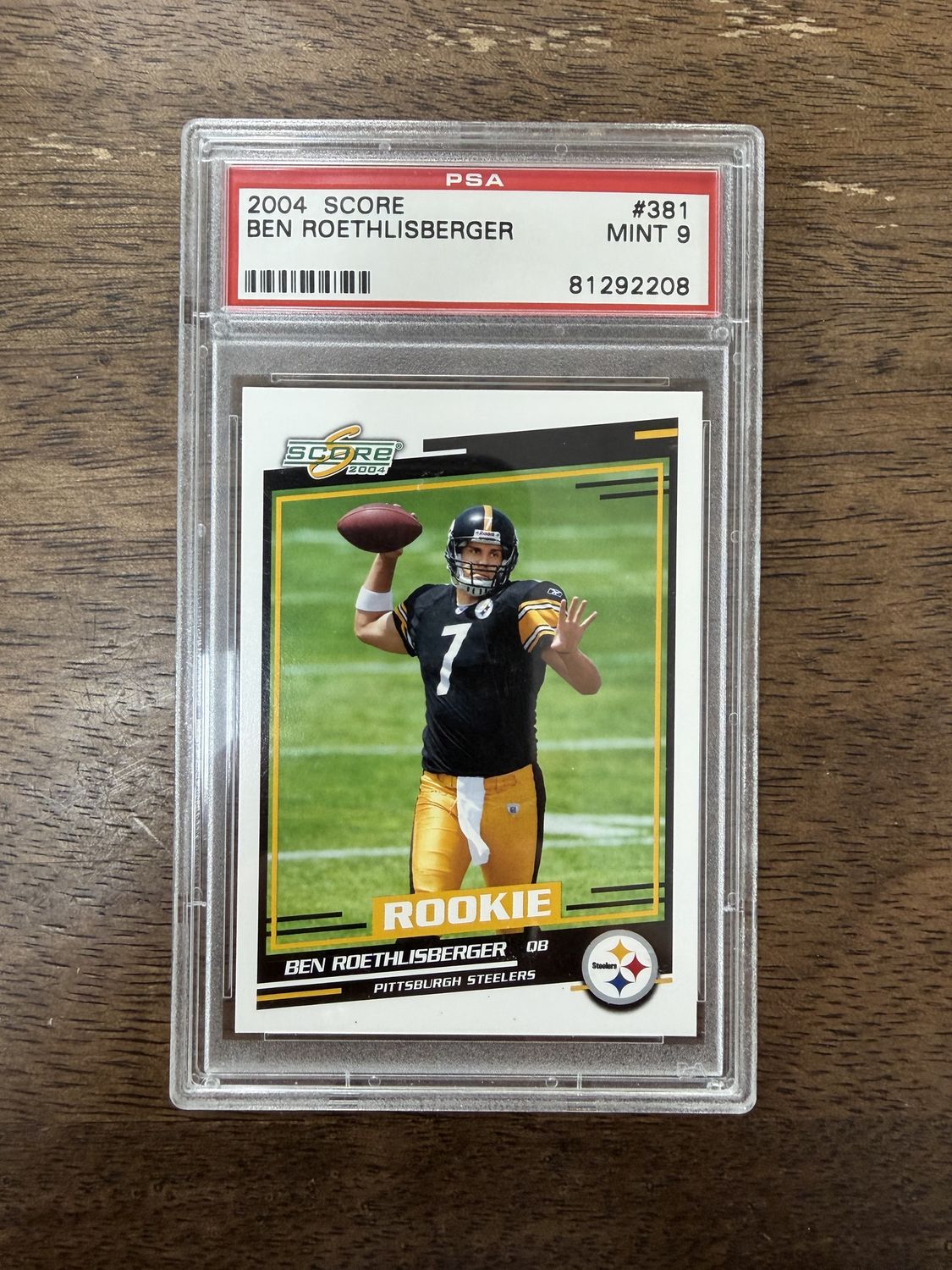 2004 Score Ben Roethlisberger PSA 9 #381