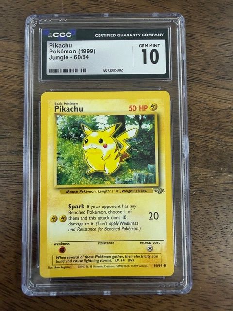 Pikachu Pokemon Jungle CGC 10