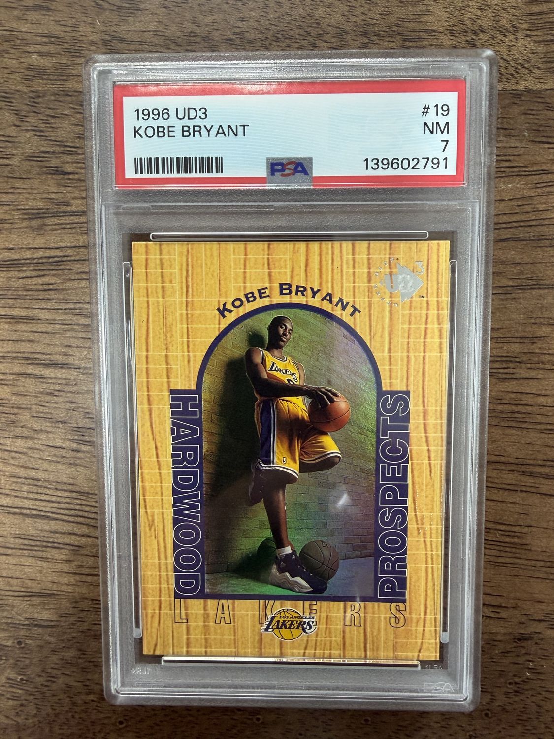 1996 UD3 Kobe Bryant PSA 7