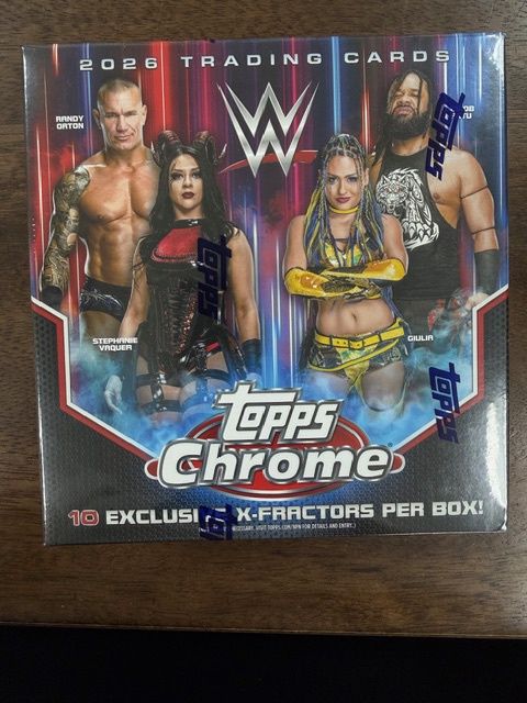 2026 Topps Chrome WWE Trading Card Mega Box