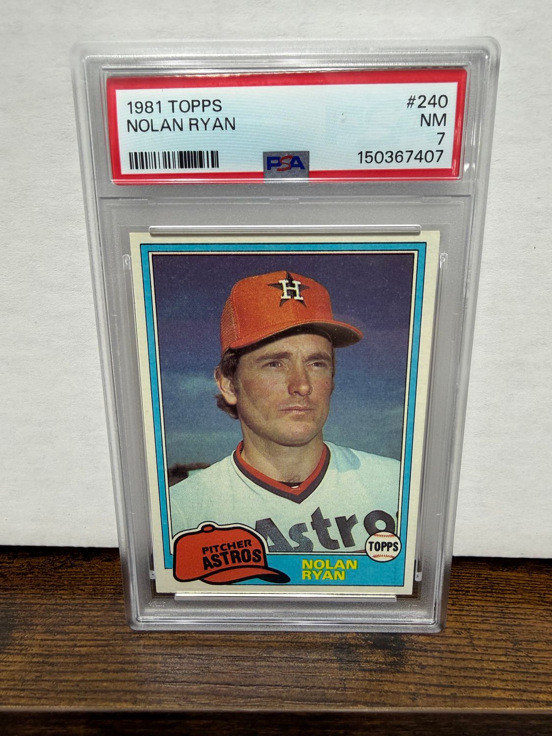 1981 Topps Nolan Ryan 240 PSA 7