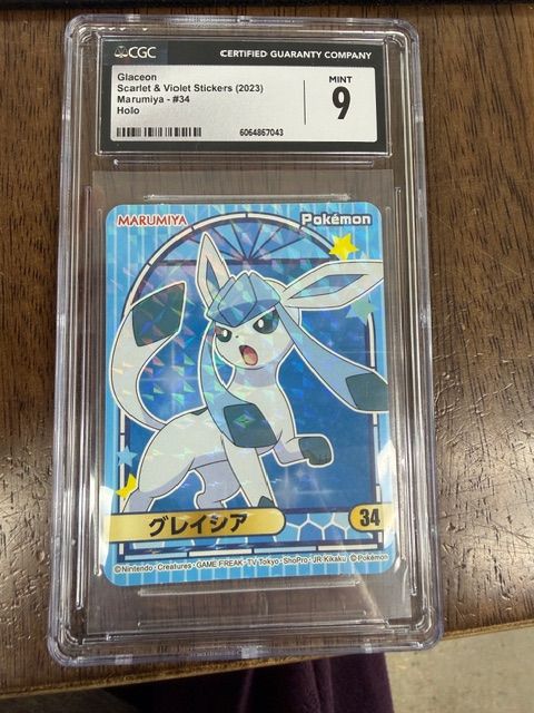 Glaceon Scarlet &amp; Violet Sticker CGC 9
