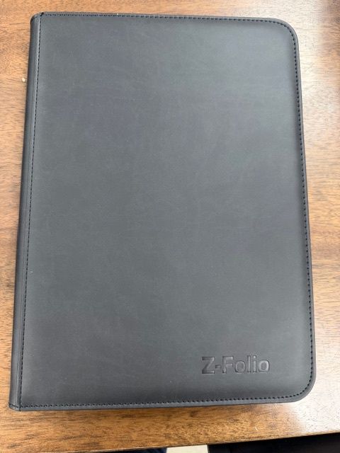 9 Pocket double sided side loading zipper binder