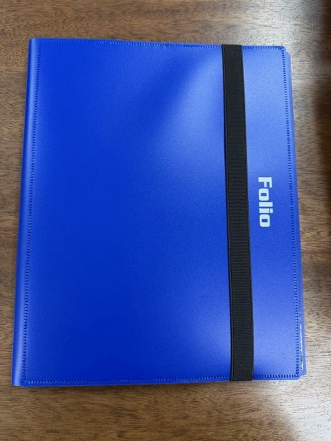 9 pocket Side Loading 20 page folio