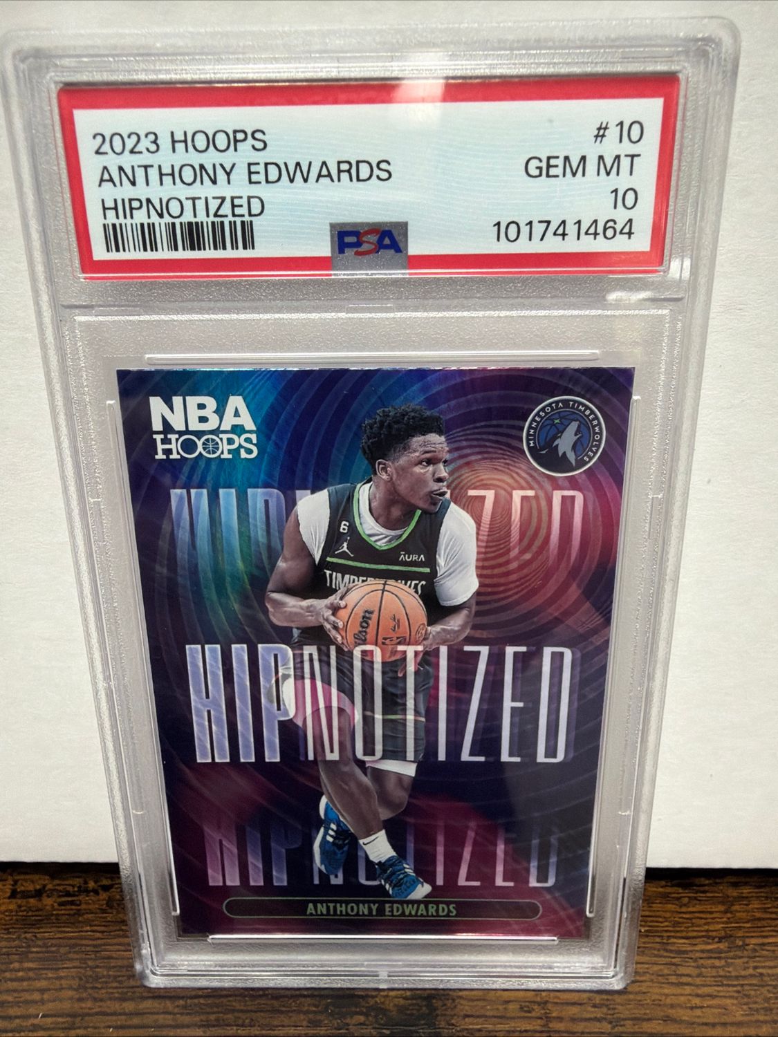 2023 Hoops Anthony Edwards Hipnotized PSA 10