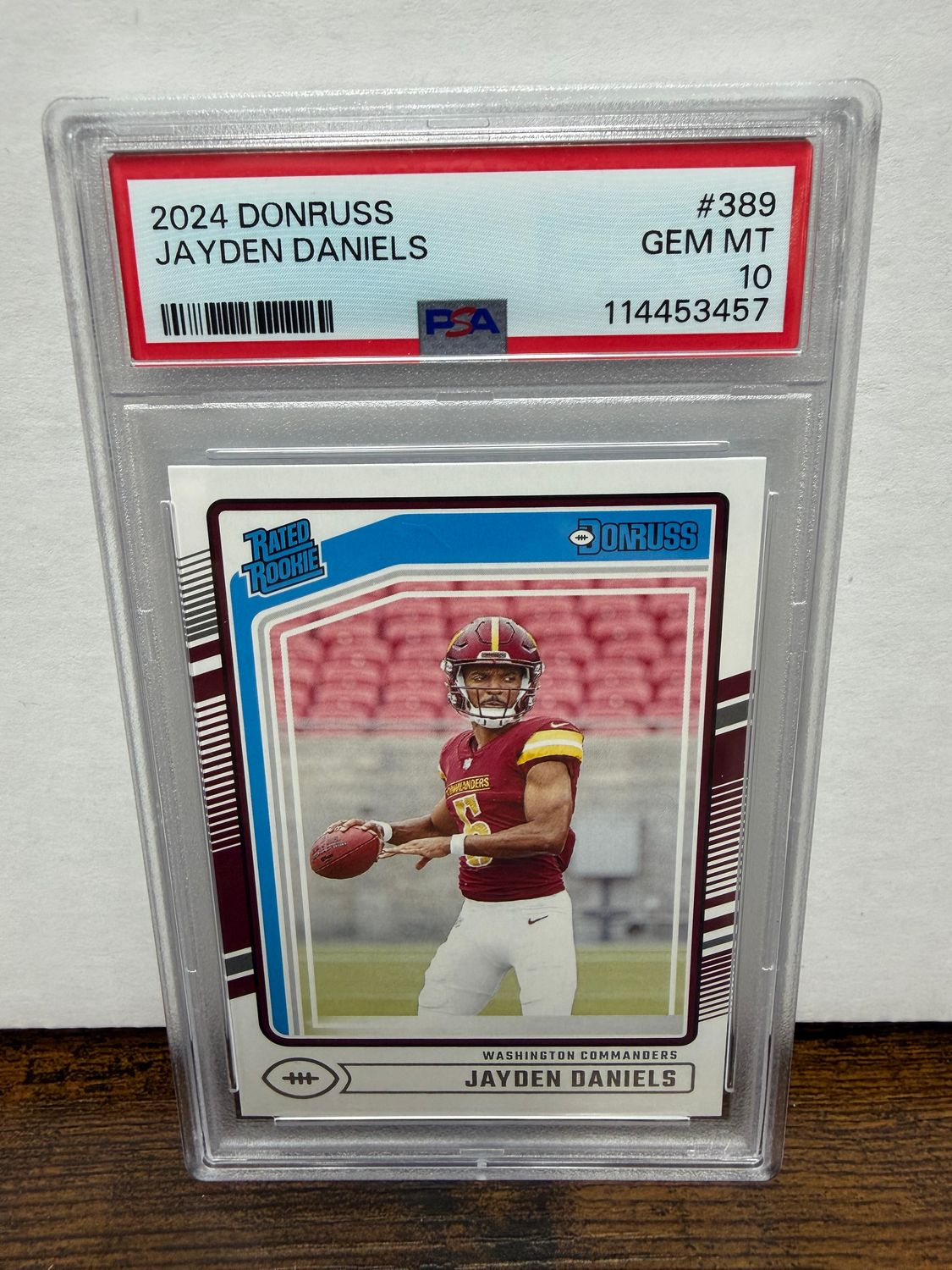 Jayden Daniels 2024 Donruss PSA 10