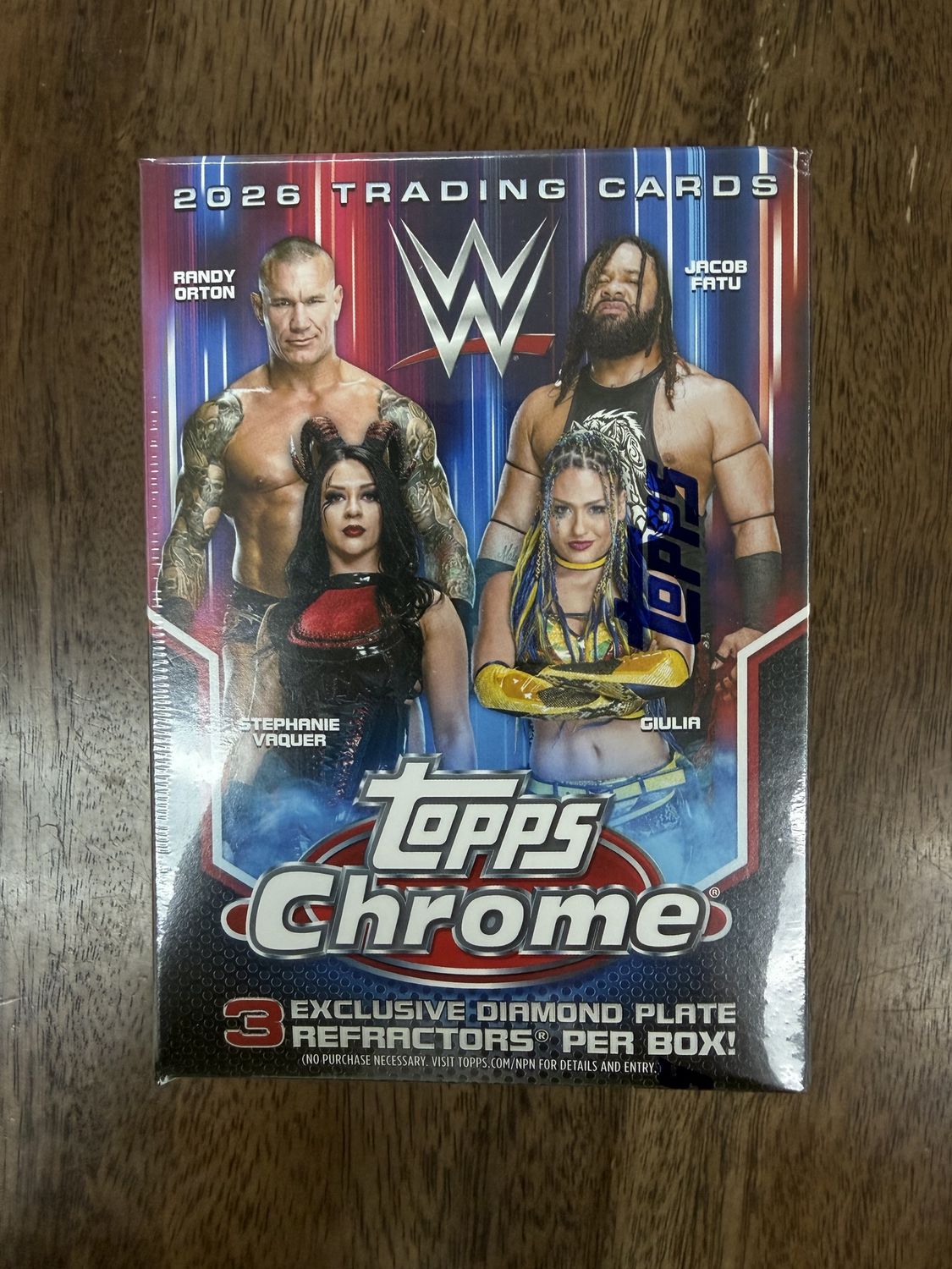 2026 Topps Chrome WWE Wrestling Blaster Box