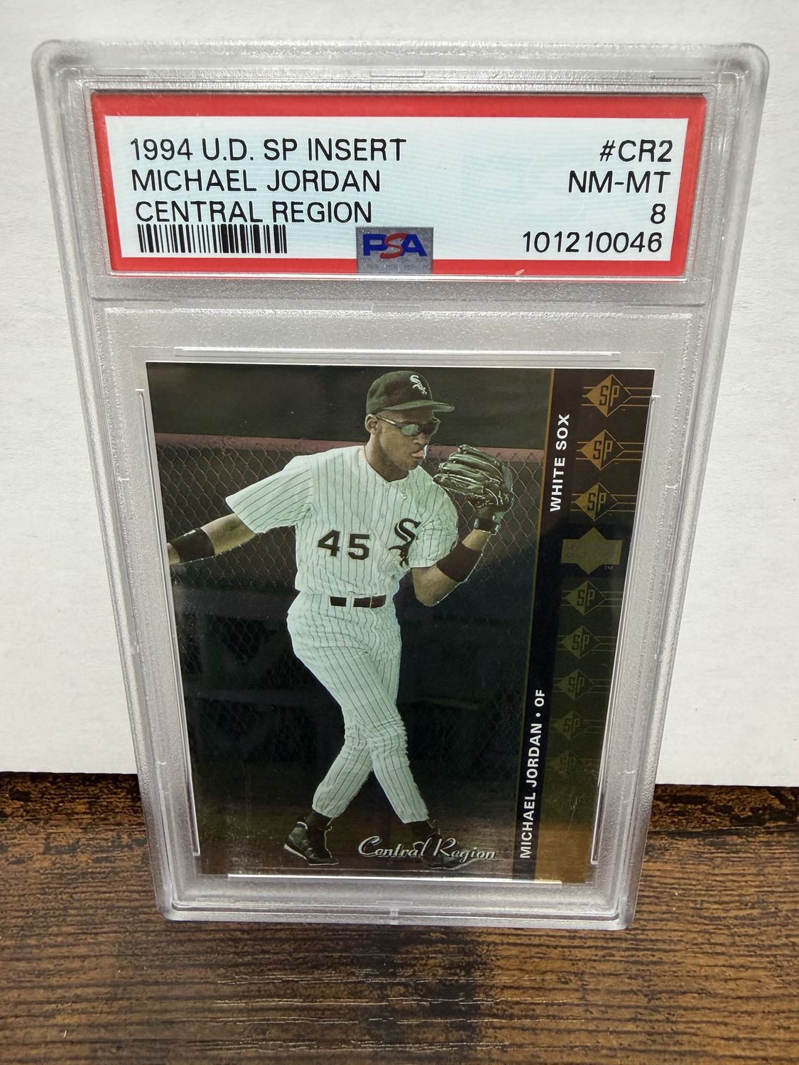 1994 Upper Deck SP Insert Michael Jordan Central region PSA 8
