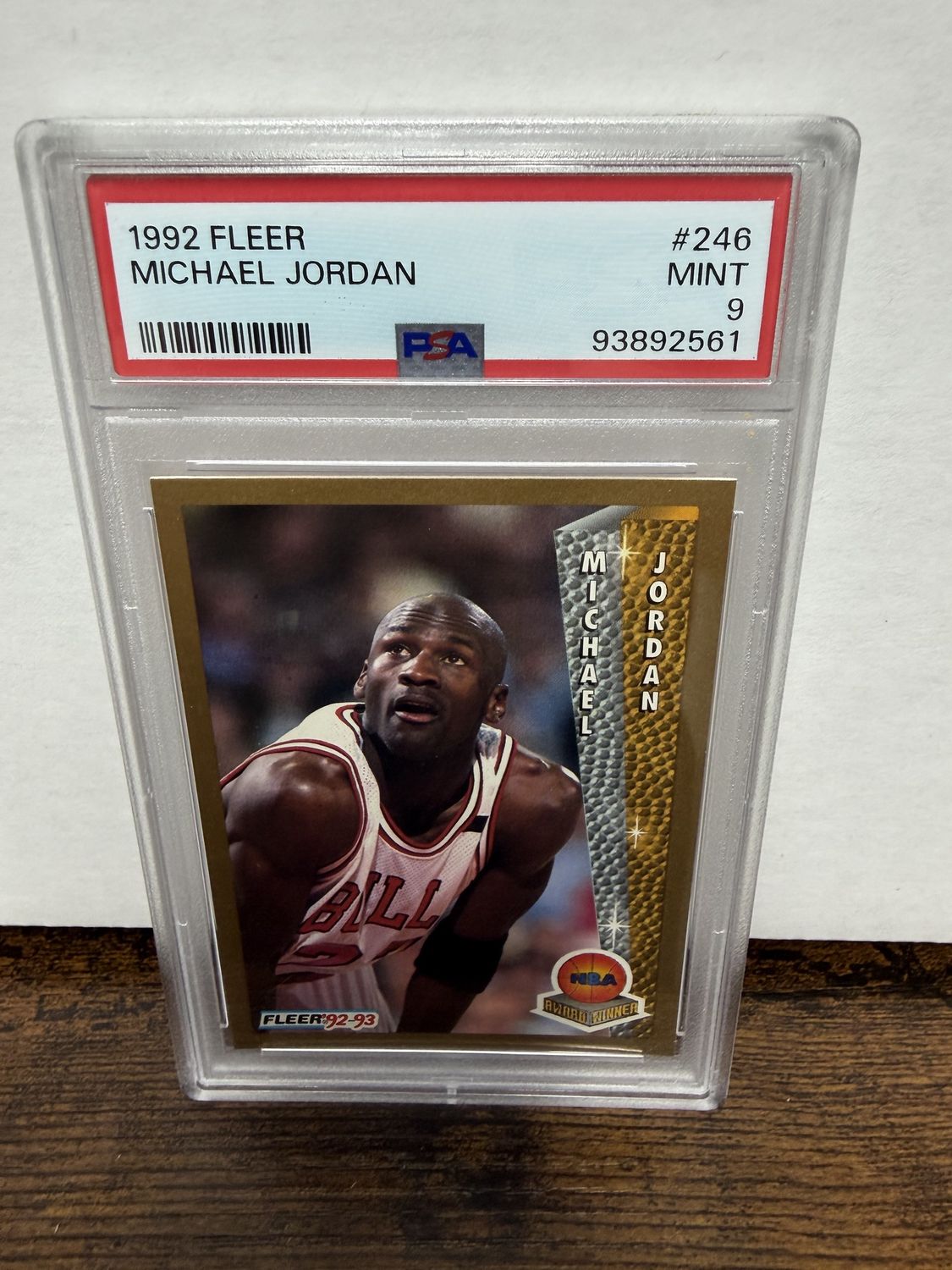 1992 Fleer Michael Jordan 246 PSA 9