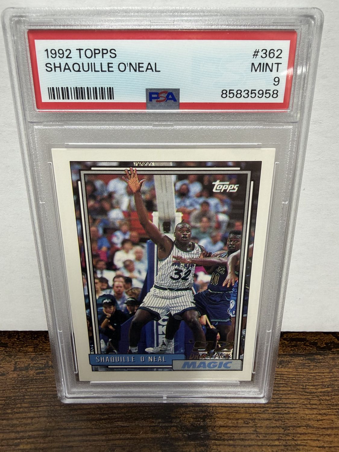 1992 Topps Shaquille O'Neal RC 362 PSA 9