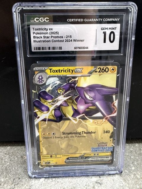 Toxtricity ex Pokemon Illustration Contest Winner CGC 10